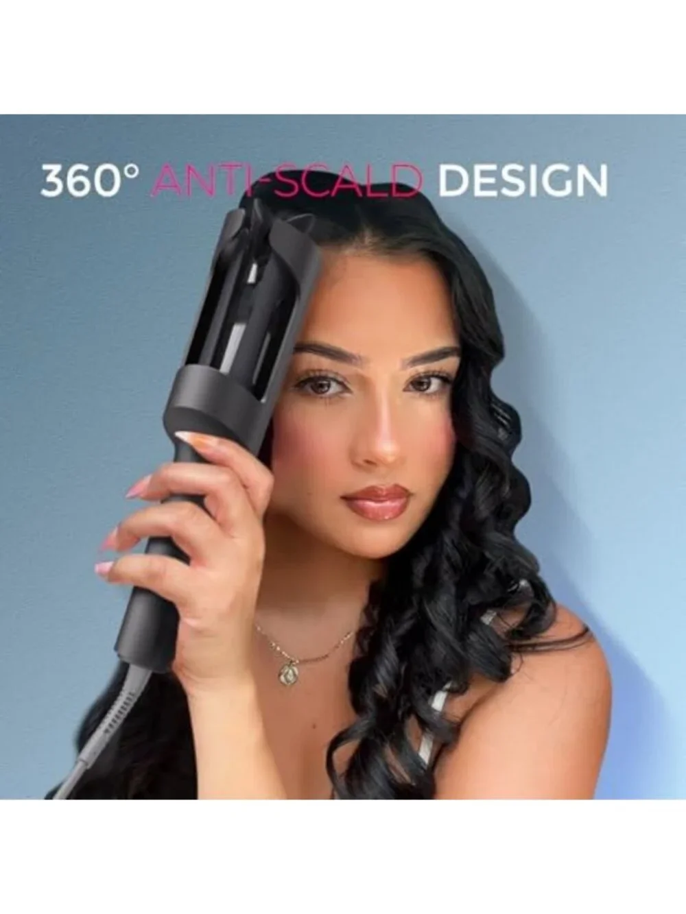 Automatic Rotating Curling Iron for Beach Waves - Easy Curling Hair Curler